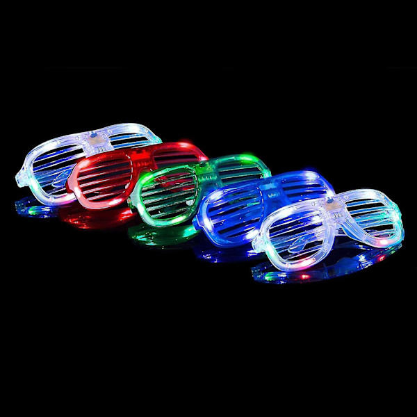 El Ljusglasögon Led Ljusglasögon Partyglasögon 12-pack Blinkande Med Färgbyte Party Co