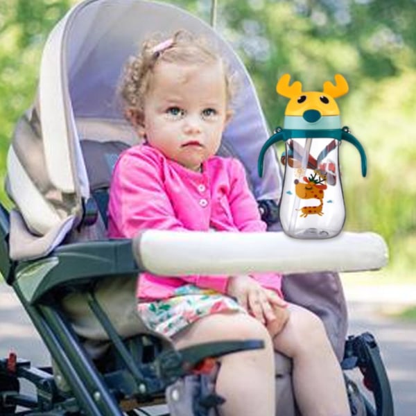 Lekkasjesikre babyflasker, barnekrus, vannflasker for barn med avtakbare håndtak