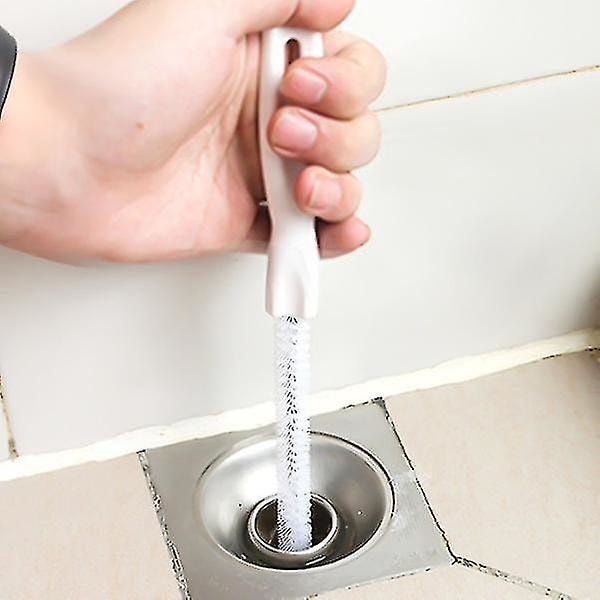 45cm Bärbar Rör Avloppsrensare Borste Rengörare Hopvikbar Diskho Avlopp Rengöring Stick Blockering Remover Kök Rengöringsverktyg