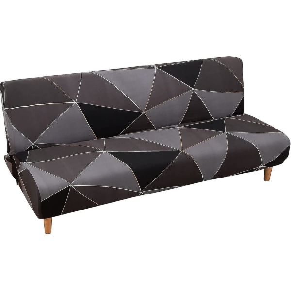 Joustava sohvasängyn cover Futon Slipcover, täysin taitettava käsivarrettomat sohvapäälliset huonekalusuoja, helposti R