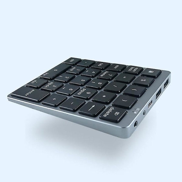 N970 Trådløst Bluetooth Numerisk Tastatur Med Usb Hub Dual Modes Flere funktionstaster Mini Numerisk tastatur til AC
