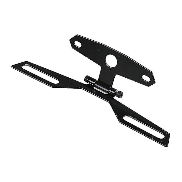 Universal sammenleggbar motorsykkel bakskjerm fender eliminator skiltplateholder (svart) (1 stk)