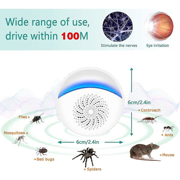 Ultralyd skadedyrsbekjempelse, 4 stk elektroniske insektmidler innendørs