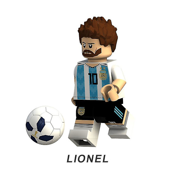8 stk. VM i Qatar Ronaldo Messi Neymar Minifigur Samlet Mini Byggeklodser Actionfigurer Legetøj Børnegave