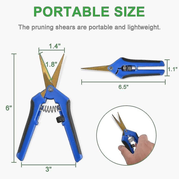 6 pakkausta kaarevilla teriillä varustettuja oksasaksia Puutarhanhoitoleikkurit