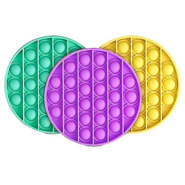 Pop It - Fidget-lelu Kuplapeli Silikonikalo 1kpl keltainen