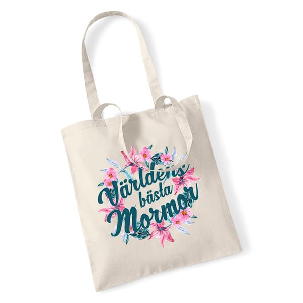 Maailman paras mummo-ostoskassit - Bloom Tote -kangaskassi
