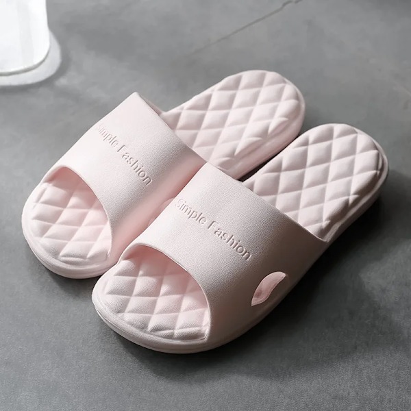 EVA bløde sål hjemmesko mænd kvinder casual strand sandaler badeværelse flip flops stor størrelse 48 49 Rosado 36-37