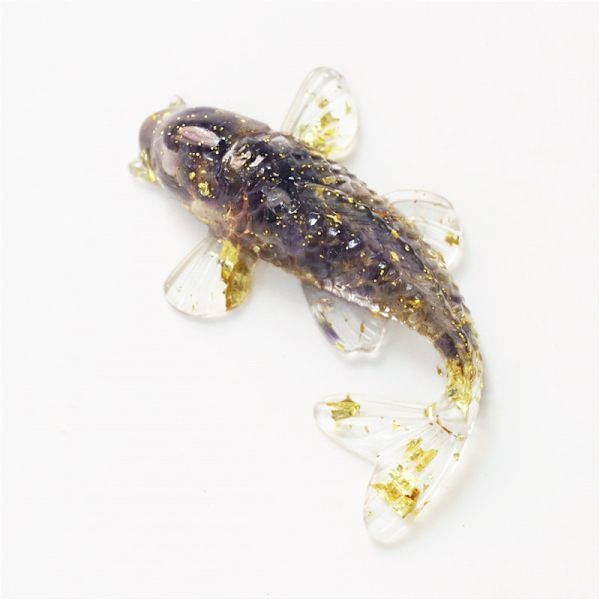 Knust diamantvase Naturlig krystallgrus dråpe lim fiskeform små ornamenter dekorasjon gave ornamenter gode ting for tenåringsjenter rom