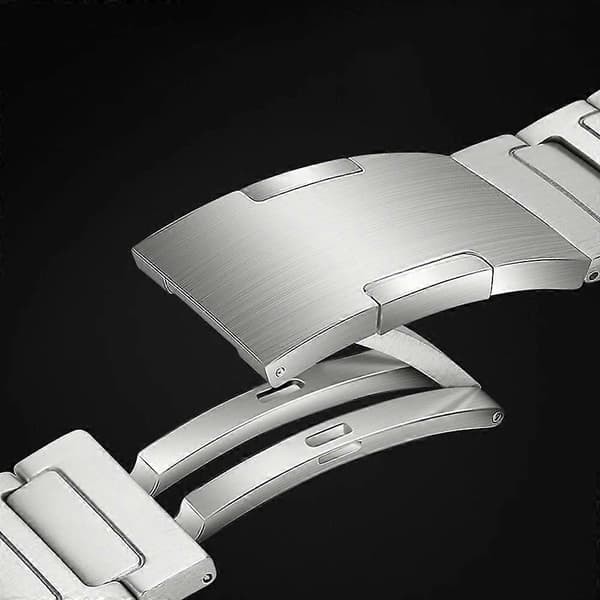 Til Huawei Watch 4 Pro Titaniumlegering Urrem Aftagelig Led Håndledsrem - Sølv Silver