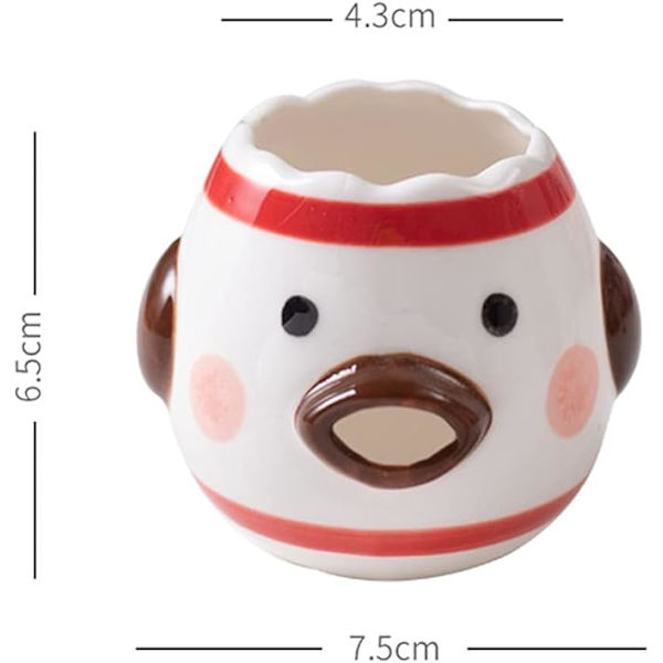 Keramisk Ægseparator Tegneserie Ægseparator Mini Æggehvide Blomme Separator Keramisk Ægseparator Køkken Bageværktøjer (Stil 5)