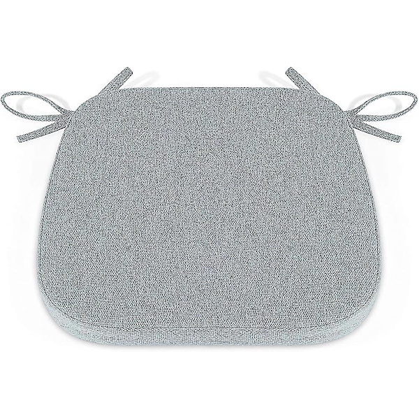 Stolpude med Anti-Skrid Sikkerhed, Køkkenstolspude med Tilbehørsbånd, Hukommelsesskum 15,5'' X 14,5'' Gave
