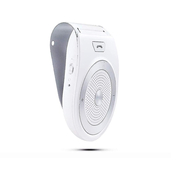 Bluetooth-bilsett for håndfri bruk med innebygd bevegelsessensor, støtter GPS (farge: hvit)