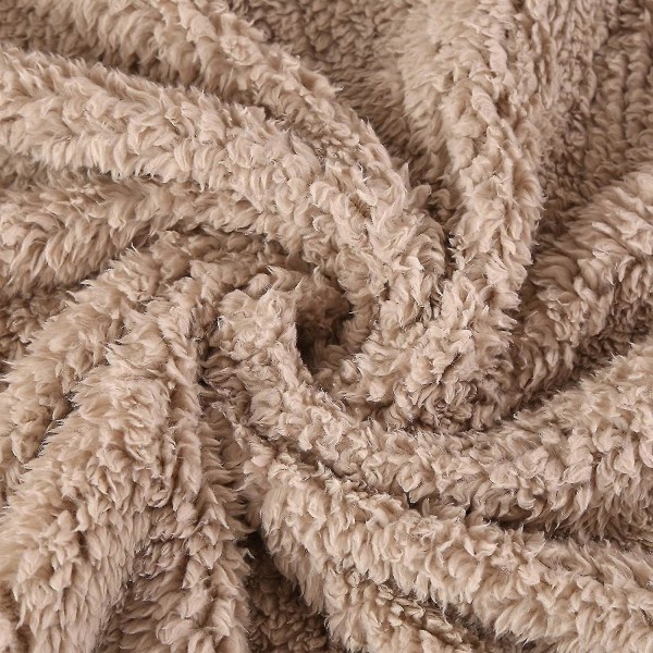 Flanellfleecefilt Mjuk och bekväm vändbar Sherpa-fleecefilt för soffa