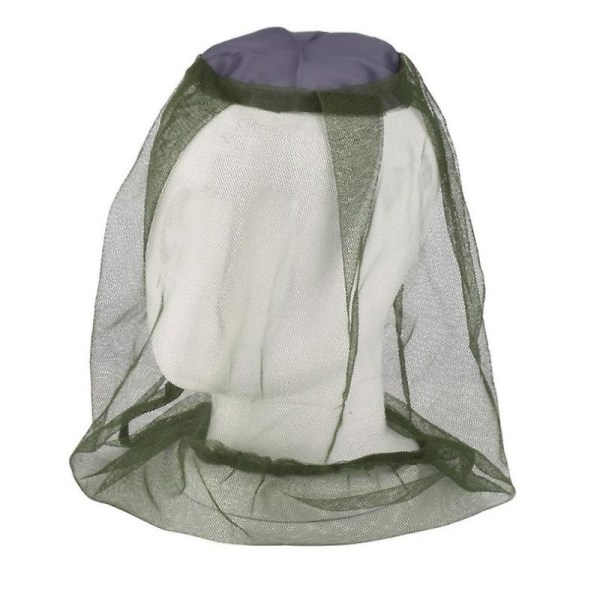 Sett med 2 myggnetthatter for utendørs fiske, camping, myggbeskyttelsesutstyr