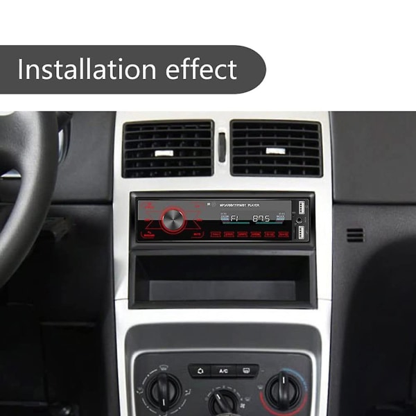 Bilstereo Bluetooth Pekskärm Bilradio Bluetooth 4x60w 7 Färger 2usb/sd/aux Handsfree Blueto