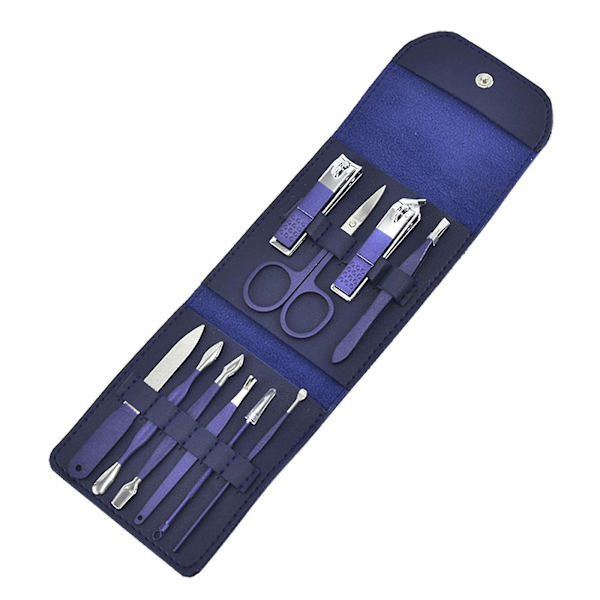 Professionell Pedikyrset i Rostfritt Stål - Nagelsax, Grooming Kit med Reseväska (Storlek: 4-delars Set)