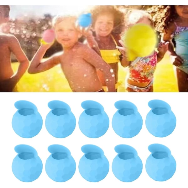 Vannballer Leketøy, Vannballonger Stor kapasitet Myk Komfortabel Bærbar Liten for sommerbasseng (lyseblå)