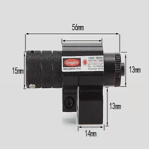 Mini infraröd lasersikte upp, ner, vänster och höger justerbar laserficklampa hög transmittanslins lärarpenna instrument (röd