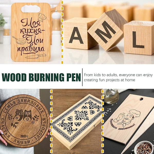 3 kpl Pyrography-merkkikynää Kemiallinen puunpolttomerkkikynä Joulu DIY Polttava merkkikynä