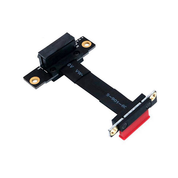 Pcie X1 -jatkokaapeli, kaksois 90 asteen kulma, Pcie 3.0 X1 - X1 -jatkokaapeli, 8 Gbps Pci 1x -jatkokortti Ribb