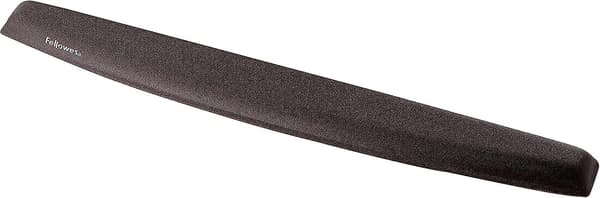 Memory Foam optisk venlig musemåtte med håndledsstøtte, sort og Memory Foam tastatur håndledsstøtte - sort