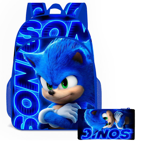 SONIC Skolryggsäck för grundskoleelever Trestegs- och tvåstegsset Axelväska Pennfodral Dacron Fodermaterial Dacron Yttermaterial Two piece set