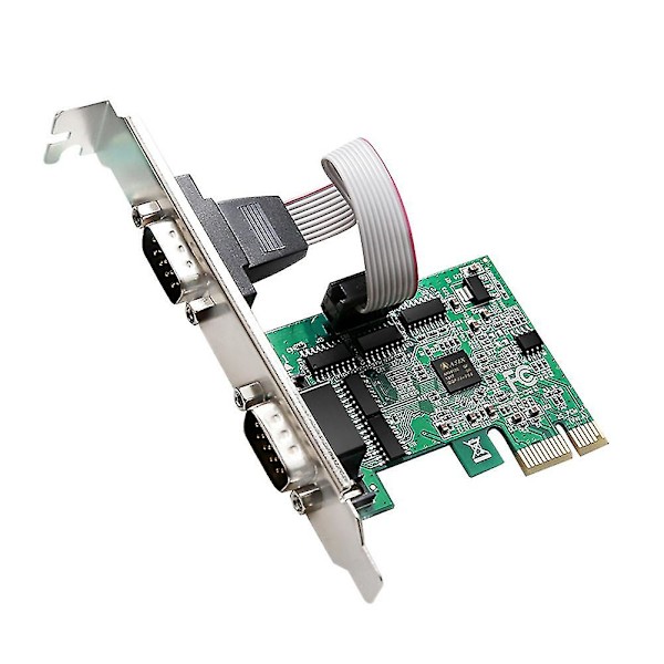 PCIe til to serielle porte RS232 interface industrielt computerudvidelseskort