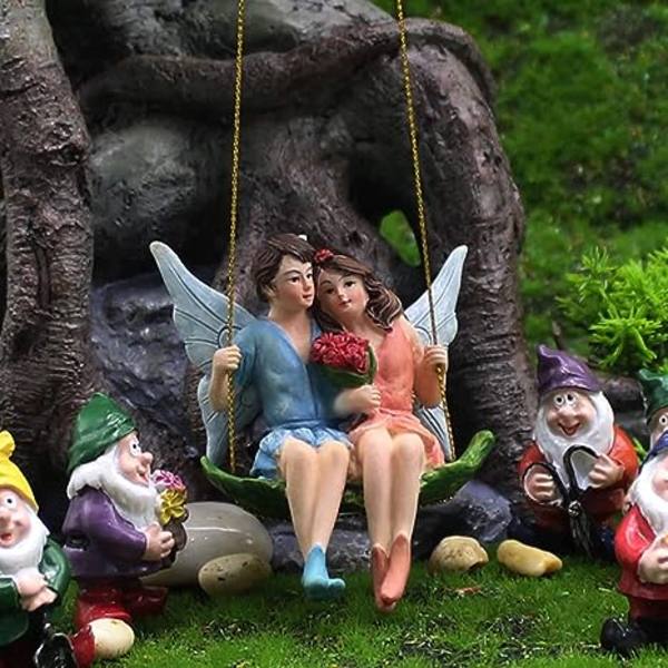 Puutarhan Riippuva Veistos Ulkona Riippuva Keiju Keijupuutarhan Veistos ja Veistos Miniatyyri Kukkahahmo Keijupuutarhan Tarvikkeet, Kotiin Terassille Pihalle