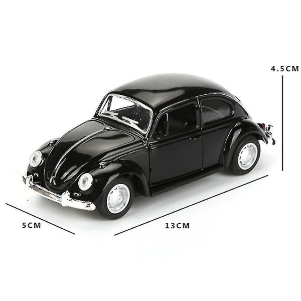 2023 - Vintage Beetle Diecast Pull Back Bilmodell Leksak Vit