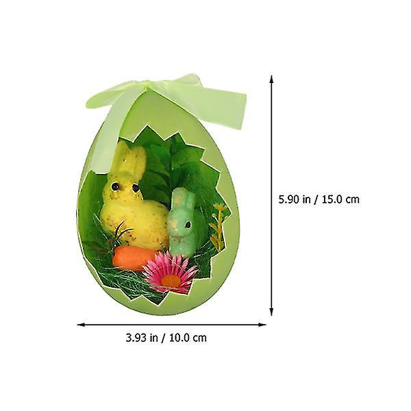 1 st ägg med kaninbo, dekorativt ägg, present till barn