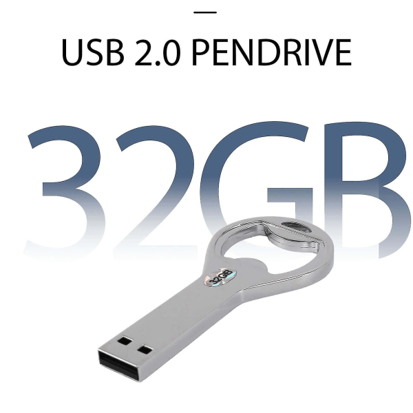 USB-minne 2.0 Flash-stasjon Minne Disk 3216gb 3 i 1 Minnepinne + Flaskeåpner