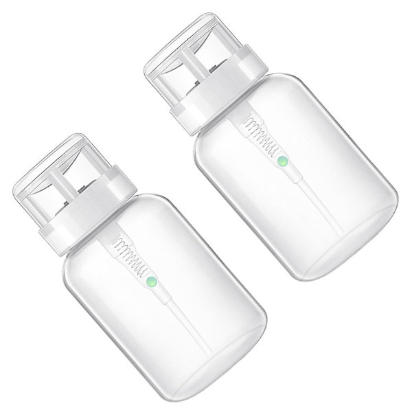 2 st Pumpflaskor Transparent Plast Tomma Flaskor Kosmetiska Flaskor
