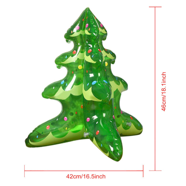 Julepynt Træ Oppustelig Juletræ Model Oppustelig Legetøjs Dekoration Rekvisitter 46cm Høj 42cm Bred Pvc Materiale