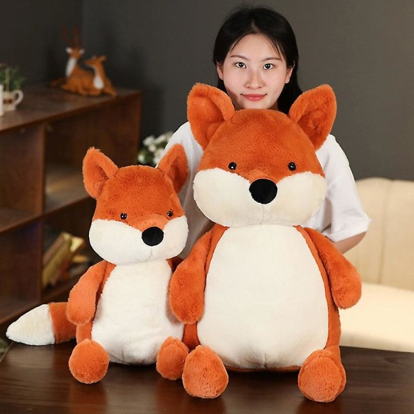 35-90Cm mjuk fluffig räv plyschleksak söt tecknad djur räv gosedjur flickor älskare Alla hjärtans dag present kawaii soffa dekor kuddar