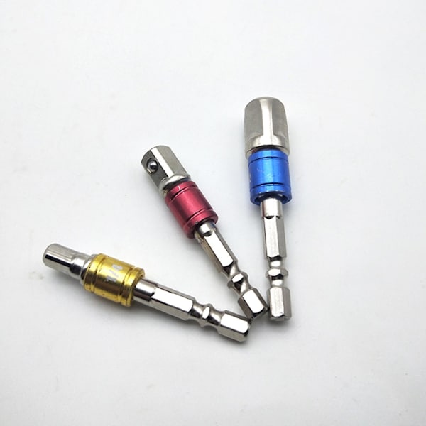 9 kpl/setti Drill Nut Universal Hex Shank Extension Bar Ammattimainen Hylsy Bittisovitin Iskuavaikutteiselle Ruuvimeisselille