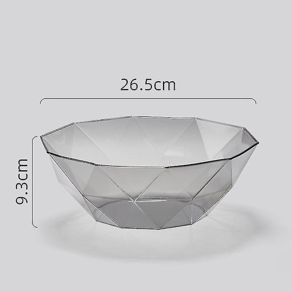 Irregulær Fruktbolle Kurv Geometrisk Plate Snacks Godteri Oppbevaringsholder (Størrelse, farge: Blå-polygon