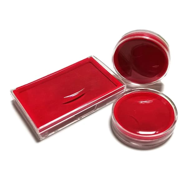 Tumavtryck bläckdyna snabbtorkande bläckdyna, fingeravtrycksbläckdynor fingerbläckdyna röd fingeravtrycksbläckdyna stämpelbläckdyna Rectangular ink pad