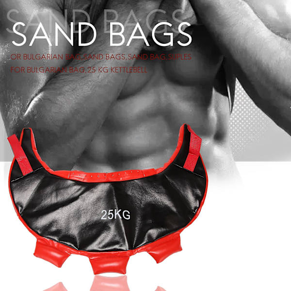 Vægtløftningspose Bulgarsk Power Bag Styrketræning Sandsæk Fitness Træning Sandsæk 25kg