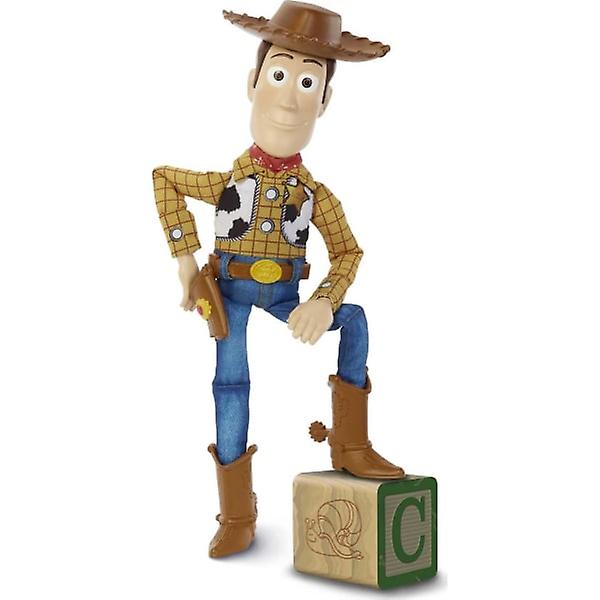 Disney og Pixar Toy Story Filmleker, Talking Woody Figur og Ragdoll Kropp, 20 Fraser, Trekkflik Aktiverer Lyd, Roundup Fun Woody