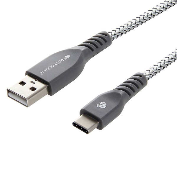 Stark, hög hållbarhet flätat USB C laddning och datasynkroniseringskabel (1ft/30cm) Kompatibel för Samsung Tab S6 Lite, Tab A7 10.4\", T510,
