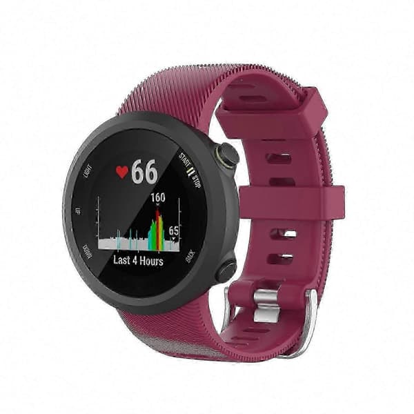 Garmin Forerunner 45 / 45S Silikonersättningsarmband Claret