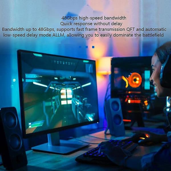 HDMI-kompatibel 2.1 Han til Hun Adapter Am/af Computer (90)