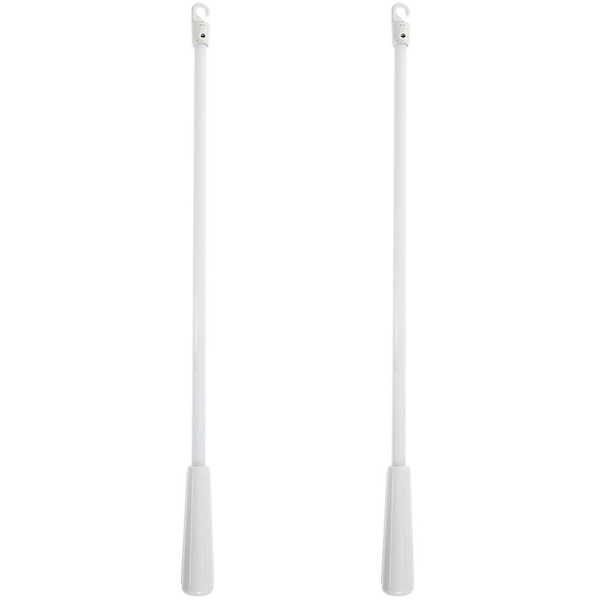 2 st Fiberglasgardiner Stavar Vertikala Lameller Gardin Dragstift Gardintillbehör