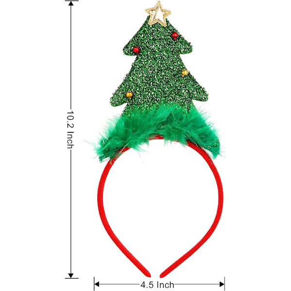 Julehovedbånd Juletræshovedbånd, Premium Kostume Julehovedbånd til Børn/ Voksne Juleferiefest.