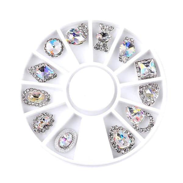 Negldesign Krystall Rhinestones Runde Steiner For