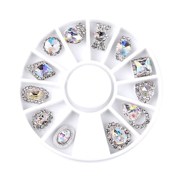 Neglekrystal Rhinestones Runde Stene Til