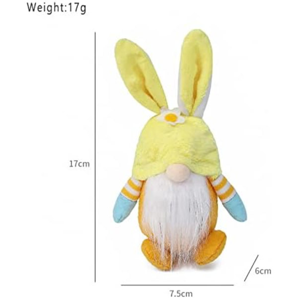 Påskkanin-tomtar Påsköron-tomtar Irländsk Leprechaun Svensk Tomte Nordisk Elf Figur Dekoration för Hemmet