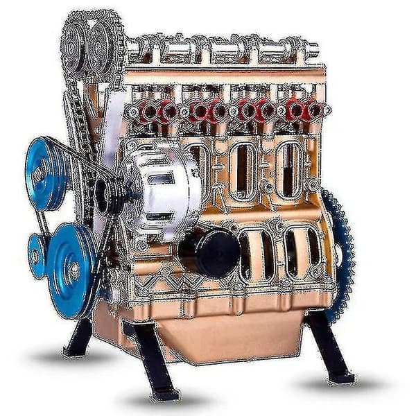 Mini Inline Fire-cylinder Motor Model Kit Legetøj Til Voksne Resin Smykker() four-cylinder