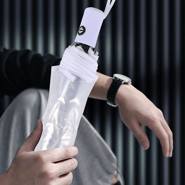 Transparent paraply automatiskt paraply regn kvinnor män regn auto paraply kompakt hopfällbar vindtät